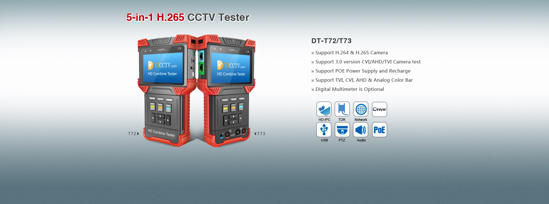 Ticctv camera tester T7 Series camera tester